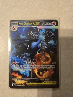 Mega Charizard x EX 125/094 Me02: Phantasmal Flames Holo Full Art Chase Card - Image 3