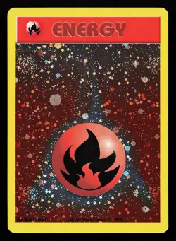Fire Energy Holo WOTC Energize League Promo Pokemon Card - Image 1