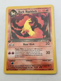 Dark Rapidash 44/82 1st Edition Team Rocket Pokemon Card NM - Image 1