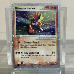 MP Hitmonchan ex Holo Ultra Rare Pokemon Card TCG 98/109 Ruby Sapphire - Image 1