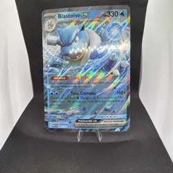 Pokemon Blastoise ex 009/165 Scarlet & Violet 151 - JUMBO CARD Blooming Waters - Image 1