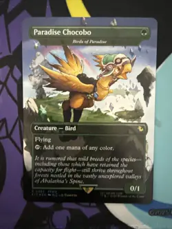 Paradise Chocobo - Birds of Paradise Borderless Foil Final Fantasy MTG - Image 1