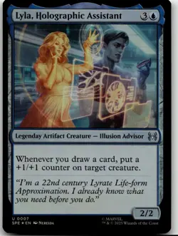 MTG: Lyla, Holographic Assistant - Marvel's Spider-Man: Eternal-Legal #7 U Foil - Image 1