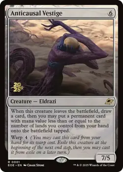 Near Mint x 1 Anticausal Vestige - Foil - Prerelease Promo Edge of Eternities Va - Image 1