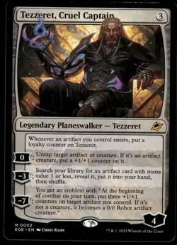 1x Tezzeret, Cruel Captain - Edge of Eternities LP - MTG - Image 1