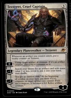 1x Tezzeret, Cruel Captain - Edge of Eternities LP - MTG - Image 1