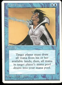 1x Drain Power - Fourth Edition - LP - MTG - Image 1