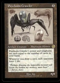 1x Psychosis Crawler (Schematic) - The Brothers' War: Retro Frame Artifacts NM - - Image 1