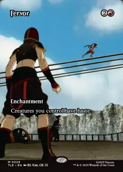 Fervor (Borderless) - Avatar The Last Airbender TLA - MTG Rare English Foil - Image 1