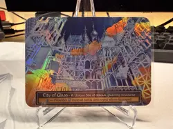 NM FOIL City of Glass Unique site Sorcery Contested Realm Gothic - Image 1
