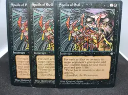 MTG Spoils of Evil Ice Age X3 Fast Shipping Magic The Gathering - Image 1