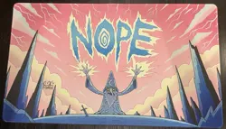 Wizard of Barge “NOPE” Stitched Playmat *Signed* MTG - Image 1
