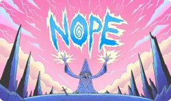Wizard of Barge “NOPE” Stitched Playmat *Signed* MTG - Image 3