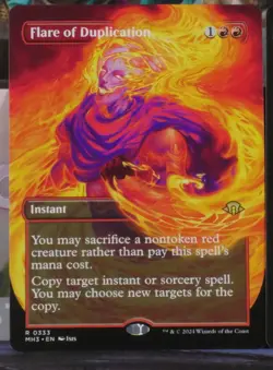 MTG MH3 ~ Flare of Duplication Borderless ~ nMint ~ Ships NOW! - Image 1