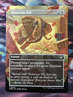 Generous Gift - Borderless - CMM #624 Common, NM, MTG - Image 1