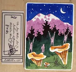 MTG ARTIST PROOF MTG Argothian Pixies AP Sketch Art Amy WEBER - Image 1