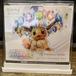 *Damged Pokemon Center Prismatic Evolution ETB W/display case - Image 1