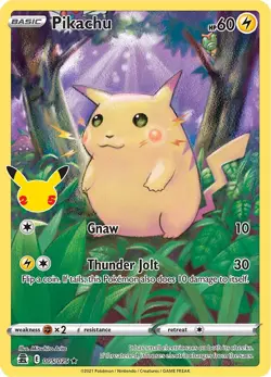 Pikachu 005/025 Celebrations Holo for sale online - Image 3
