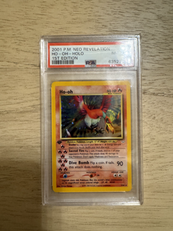 2001 RARE Pokemon 1st Edition Ho-Oh Neo Revelation, PSA NM MT 8 - Image 1