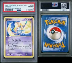 2004 Pokemon DVD Release Promo Jirachi Psa 8 - Image 1