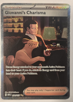 Pokemon Scarlet & Violet 151 GIOVANNI'S CHARISMA 204/165 Holo - Image 1