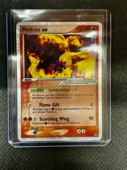 2005 Pokemon TCG Moltres EX #031 Nintendo Black Star Promo LP Holo Window Tin - Image 2