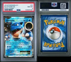 2016 Pokemon XY Evolutions Blastoise Ex Psa 8 - Image 1