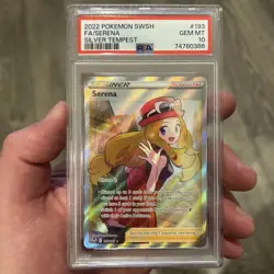 2022 POKEMON SWORD & SHIELD SILVER TEMPEST #193 FULL ART/SERENA PSA 10 - Image 1