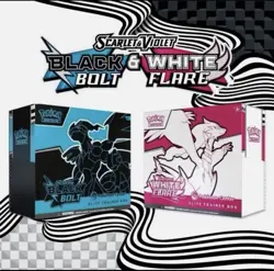 Pokemon Center Exclusive White Flare and Black Bolt ETB - New/ Sealed (Presale) - Image 1