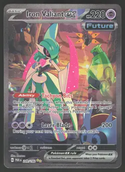 Iron Valiant ex 249/182 SIR Pokemon TCG Paradox Rift NM - Image 1