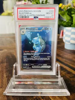 2023 POKEMON MEW EN151 SPECIAL ILLUSTRATION RARE 200 BLASTOISE EX PSA 10 G3D - Image 1