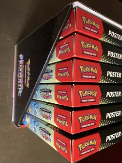 Pokemon Prismatic Evolutions Poster Collection Sealed Full Display Case Lot Of 6 - Image 3