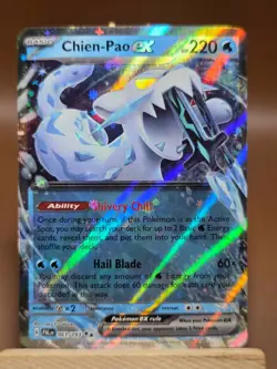 MP Pokemon Chien-Pao ex 061/193 Sv02: Paldea Evolved Holo - Image 1