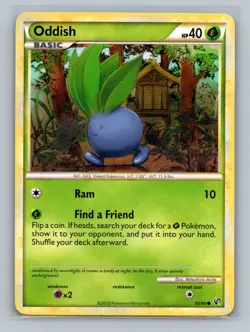 Pokemon TCG Oddish 60/90 Undaunted Normal MP - Image 1