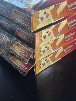 ✅POKEMON: LOT OF 4 Shining Fates Pikachu V Collection Box NEW FACTORY SEALED - Image 3