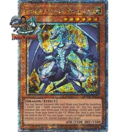 Yugioh! 1x Lightpulsar Dragon RA04-EN176 Quarter Century Secret Rare 1st Ed NM - Image 1
