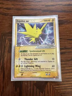 Pokemon Card Zapdos ex 033 Holo Black Star Promo - LIGHT PLAYED CONDITIONS - Image 1