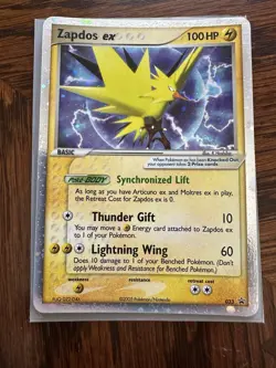 Pokemon Card Zapdos ex 033 Holo Black Star Promo - LIGHT PLAYED CONDITIONS - Image 2