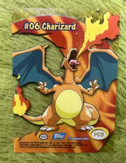 2000 Topps Pokemon TV Animation Series 2 #PC3 Charizard #06 Clear Card - Image 2