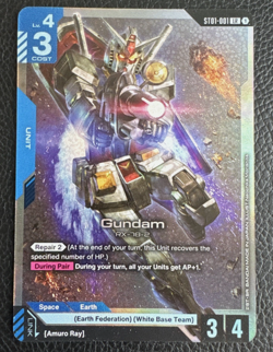 Gundam ST01-001 Legend Rare NM Gundam Card Game Starter Deck 1 Heroic Beginnings - Image 1