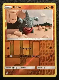 Gible 112/236 Sm-Unified Minds Reverse Holo - Pokemon Card NM - Image 1