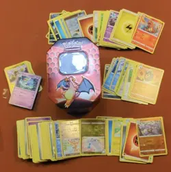 Pokemon Hidden Fates Charizard GX Collectors Tin + 300 Cards 2017 - Image 1