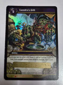 Landro's Gift Unscratched WoW World Of Warcraft TCG Loot Card - Image 1
