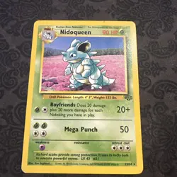Nidoqueen 23/64 Jungle Rare Non-Holo Vintage Pokemon TCG Card - Image 1