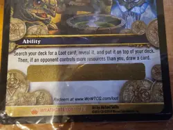 World of Warcraft WoW Wrathgate Landro's Gift Unscratched Loot Card - Image 3