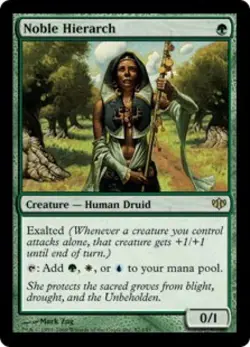MTG English Noble Hierarch NM Foil Conflux - Image 1