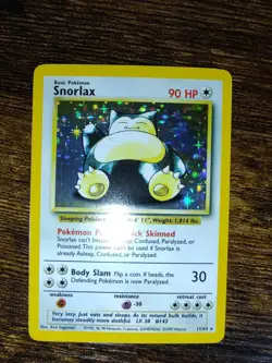 Jungle Snorlax 11/64 No Symbol error Misprint Holo Rare Pokemon Card - Image 2
