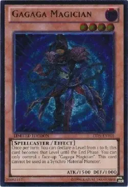 Yugioh - Gagaga Magician - Limited - Ultimate Rare LP - Free Holographic Card - Image 1