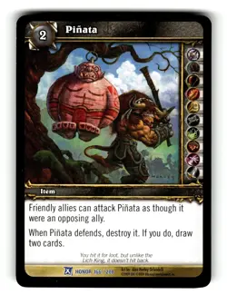 World of Warcraft TCG Fields of Honor Trading Card Pinata #164 C - Image 1