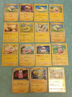 MAREEP, FLAAFFY, & AMPHAROS BUNDLE OF POKEMON CARDS - Image 1